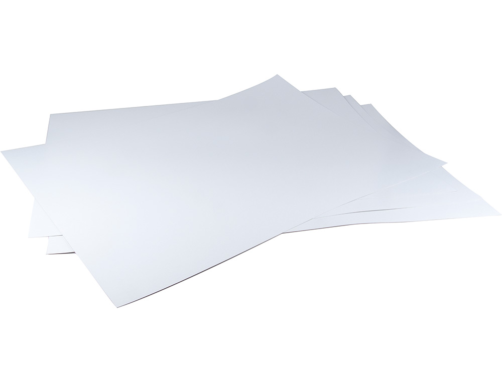 CARTONCILLO GRIS LIDERPAPEL CON UNA CARA BLANCA 350 GR 64X88 CM PAQUETE DE 1 KG (5 HOJAS)