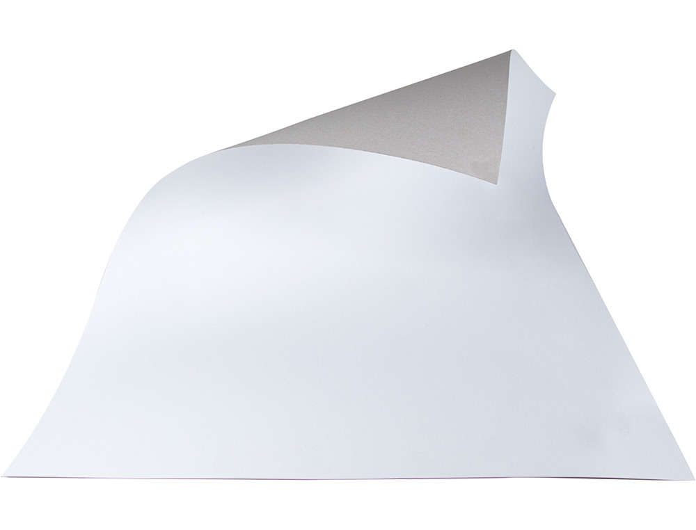 CARTONCILLO GRIS LIDERPAPEL CON UNA CARA BLANCA 350 GR 64X88 CM PAQUETE DE 1 KG (5 HOJAS)
