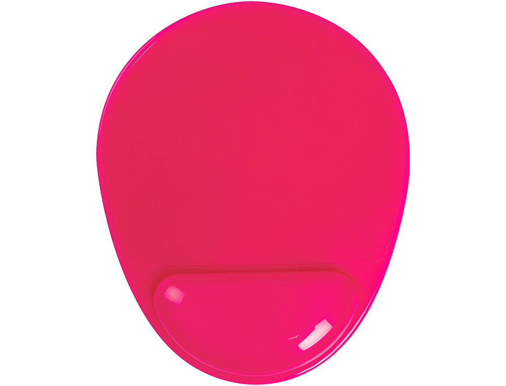ALFOMBRILLA PARA RATON Q-CONNECT REPOSAMUECAS DE GEL PVC COLOR ROSA 210X245X20 MM