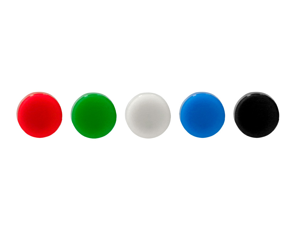 IMANES PARA SUJECION LIDERPAPEL ECOUSE PP RECICLADOPARA PIZARRA MAGNETICA 20 MM CAJA DE 10 UNIDADES
