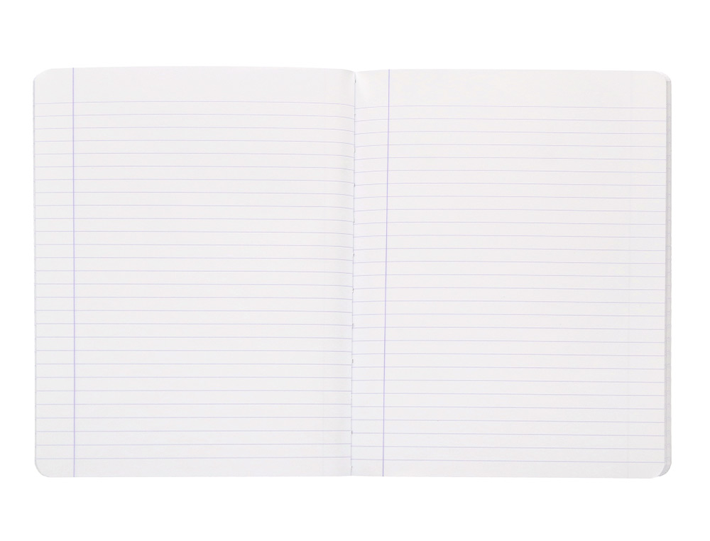 LIBRETA LIDERPAPEL ANTARTIK A5+ PLUS COSIDA 48 HOJAS 90G/M2 RAYADO HORIZONTAL CON MARGEN 6 COLORES SURTIDOS