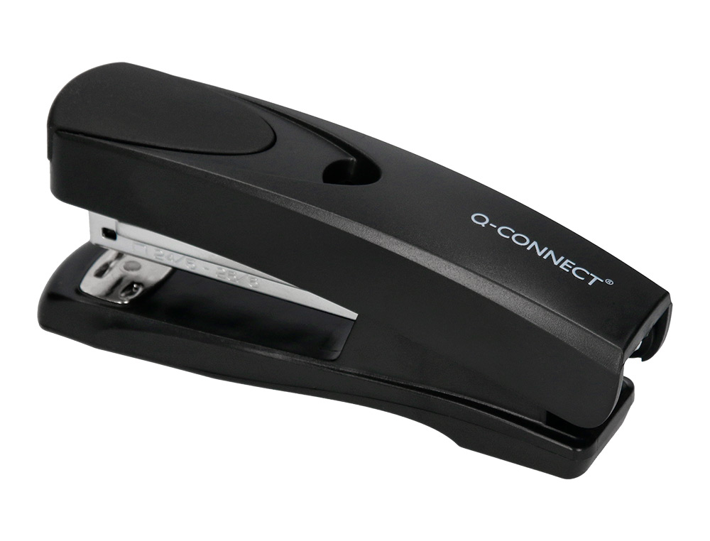 GRAPADORA Q-CONNECT KF01056 PLASTICO ABS NEGRA CAPACIDAD 20 HOJAS
