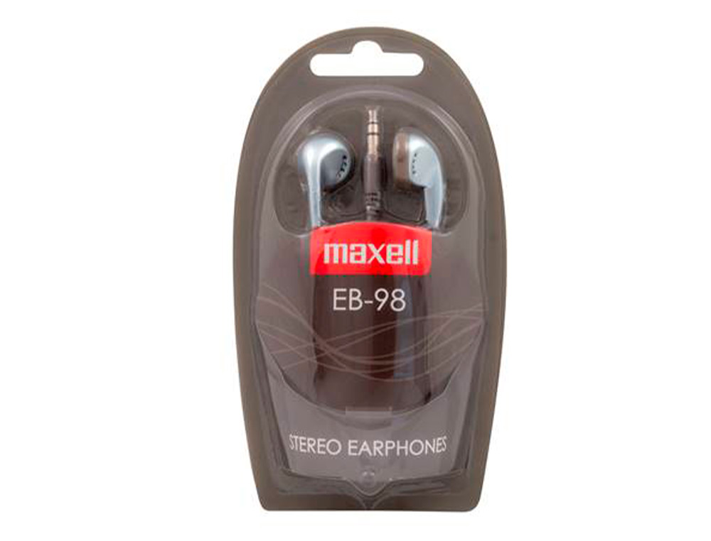 AURICULAR MAXEL BLACK-SILVER 1,2 M
