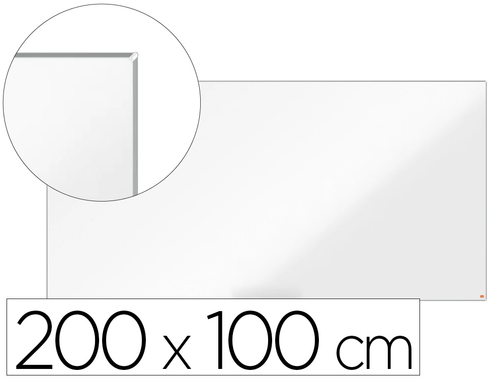 PIZARRA BLANCA NOBO NANO CLEAN IP PRO LACADA MAGNETICA 2000X1000 MM