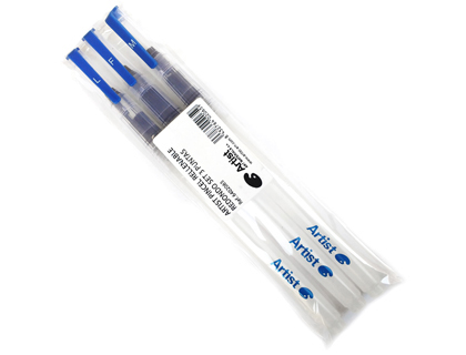 PINCEL ARTIST RELLENABLE REDONDO BLISTER 3 UNIDADES PUNTAS SURTIDAS