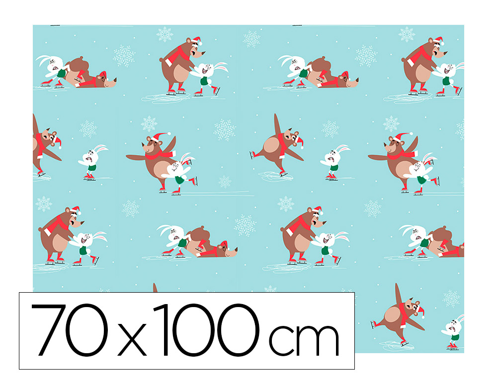PAPEL DE REGALO ANCOR NAVIDAD 70 X 100 CM 80 GR MODELO 38