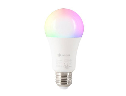 BOMBILLA NGS SMART WIFI LED BULB GLEAM 727C HALOGENA COLORES 7W 700 LUMENES E27 REGULABLE EN INTESIDAD