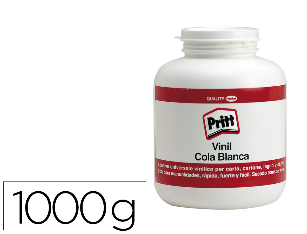 PEGAMENTO PRITT COLA VINILICA BLANCA BOTE DE 1000 GR