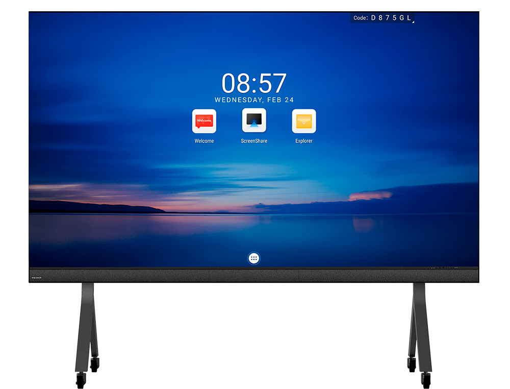 SOPORTE DE SUELO MAXHUB CON RUEDAS PARA ALL IN ONE LED HASTA 165