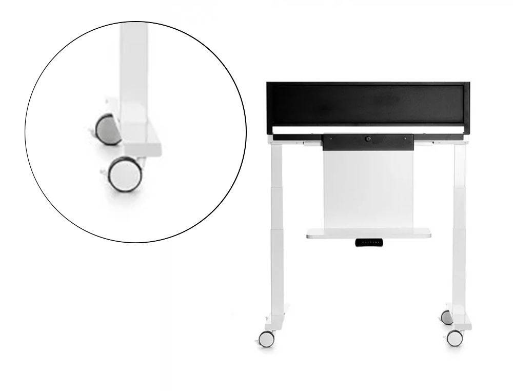 SOPORTE ROCADA MOVIL REGULABLE PARA PANTALLAS INTERACTIVAS