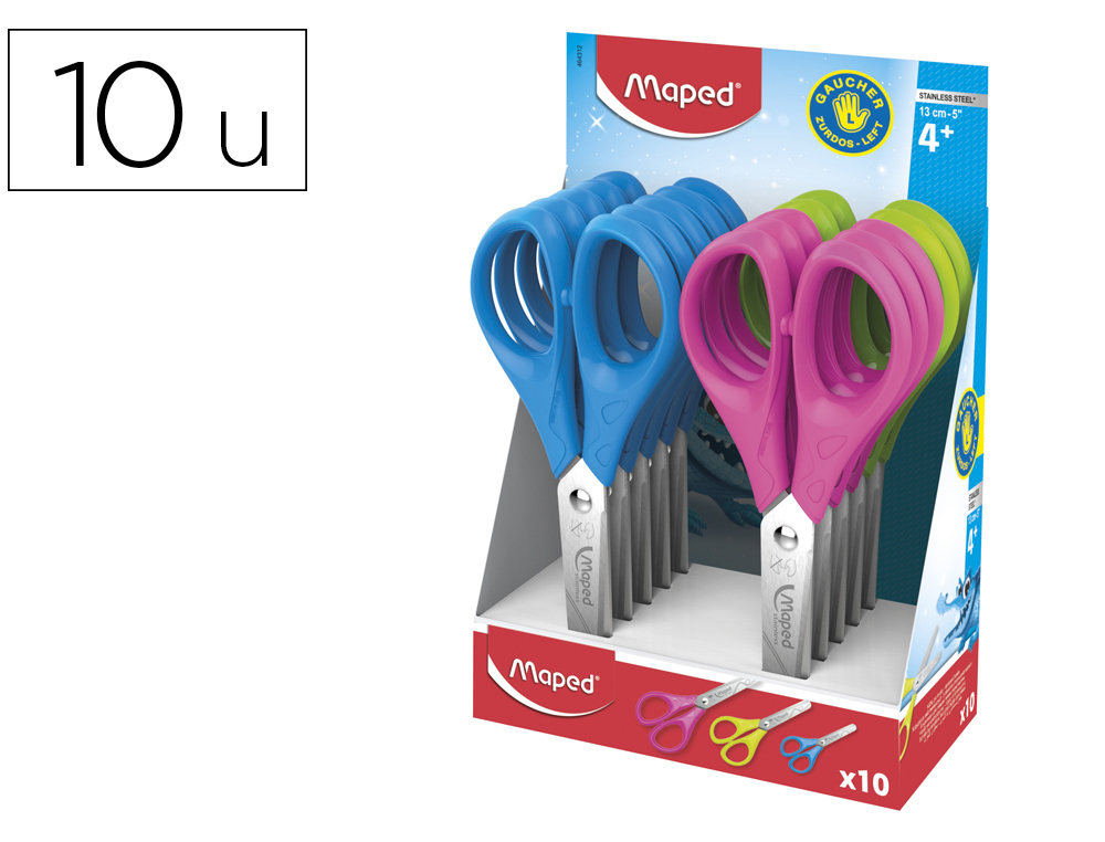 TIJERA ESCOLAR MAPED PARA ZURDOS 12 CM