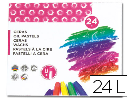 LAPICES CERA BLANDA LIDERPAPEL CAJA DE 24 UNIDADES COLORES SURTIDOS