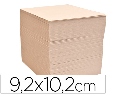 TACO PAPEL LIDERPAPEL ENCOLADO 92X102 MM CREMA