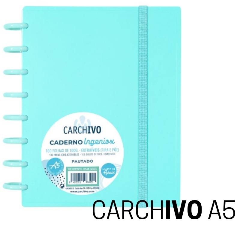 Cuaderno INGENIOX A5 verde menta pastel