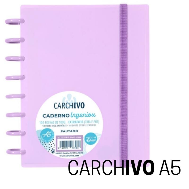 Cuaderno INGENIOX A5 lila pastel