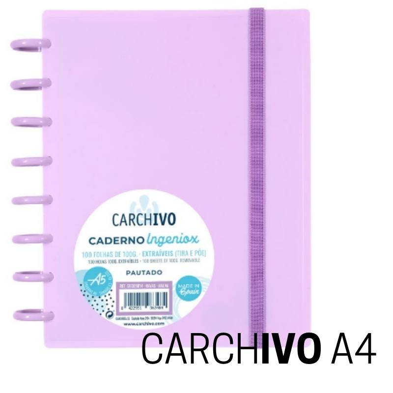 Cuaderno INGENIOX A4 lila pastel