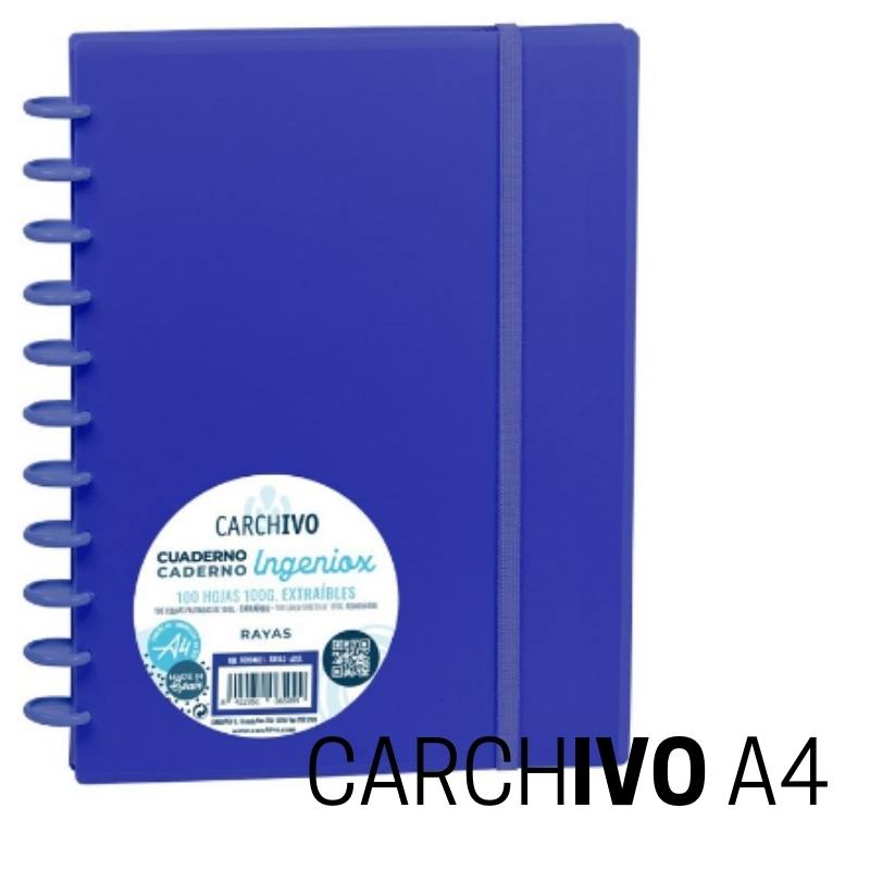 Cuaderno INGENIOX A4 azul intenso