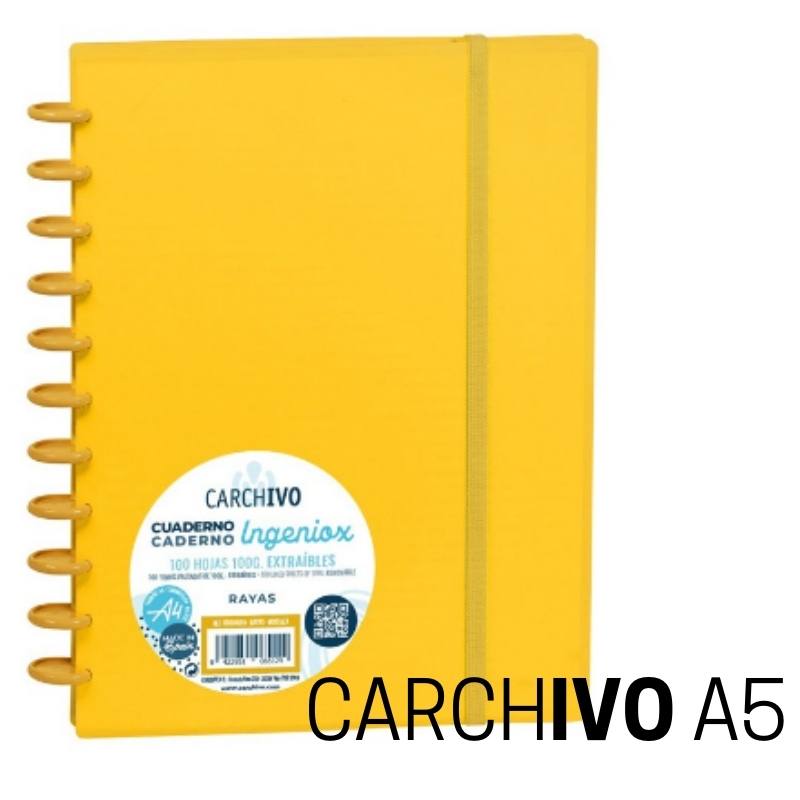Cuaderno INGENIOX A5 amarillo intenso