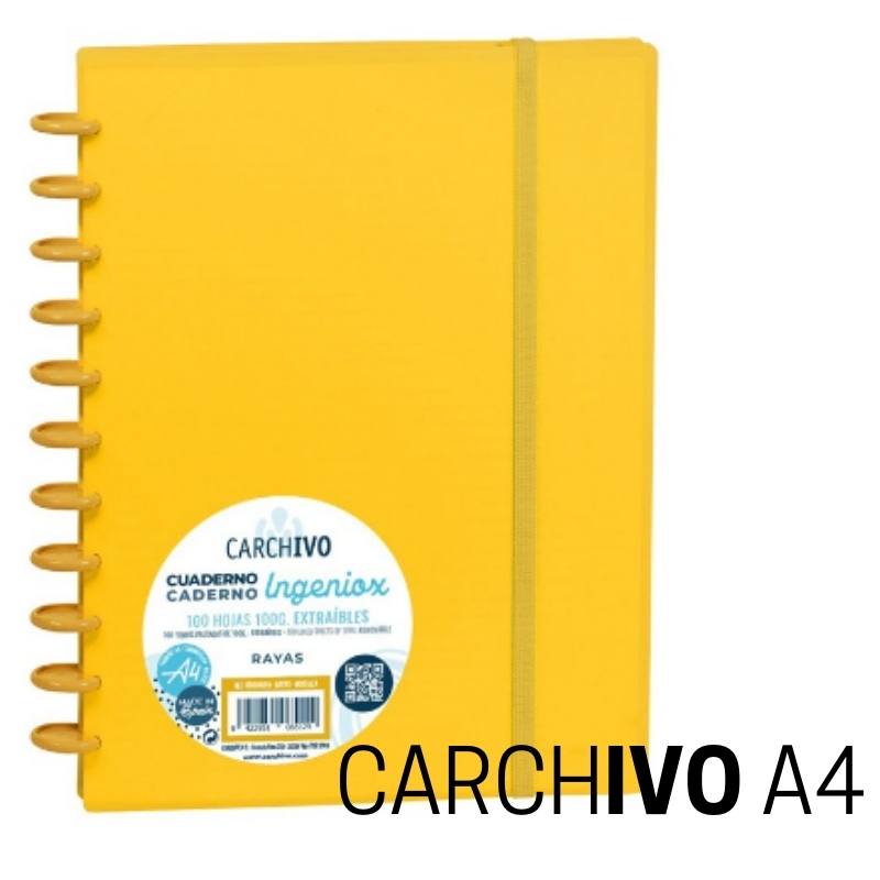 Cuaderno INGENIOX A4 amarillo intenso