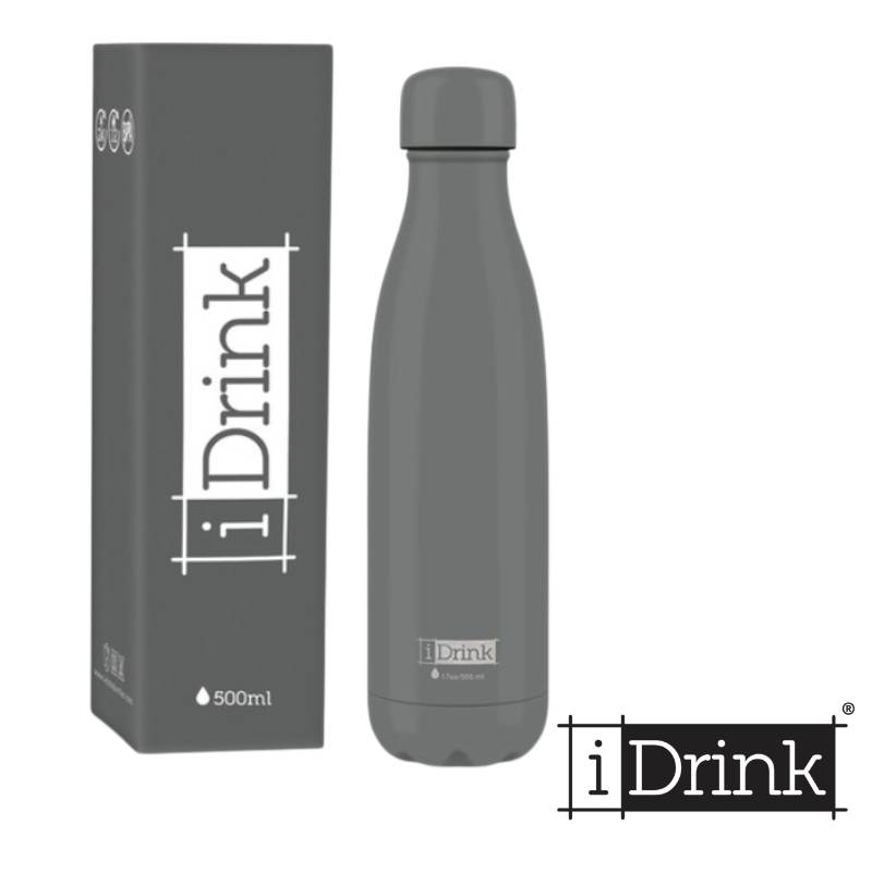 Botella Trmica iDrink Grunge Gris 500 ml.