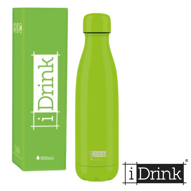 Botella Trmica iDrink Grunge Verde manzana 500 ml.
